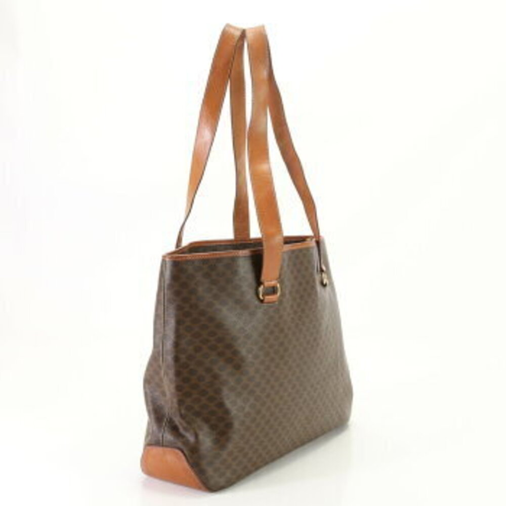 Celine Macadam Leather Tote Bag Shoulder Handbag - Picture 3 of 14